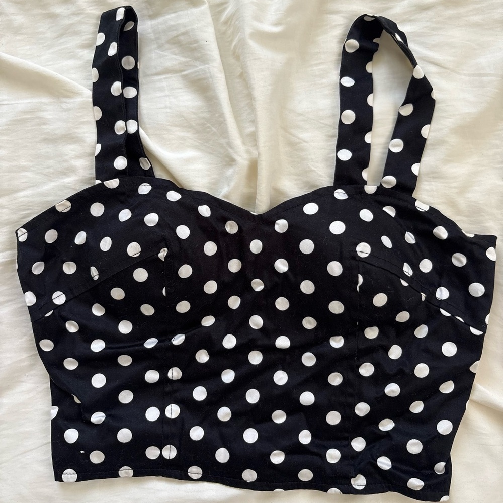 Polka Dot Corset Top